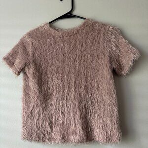 ZARA Trafaluc Rose-Colored Short Sleeve Sweater